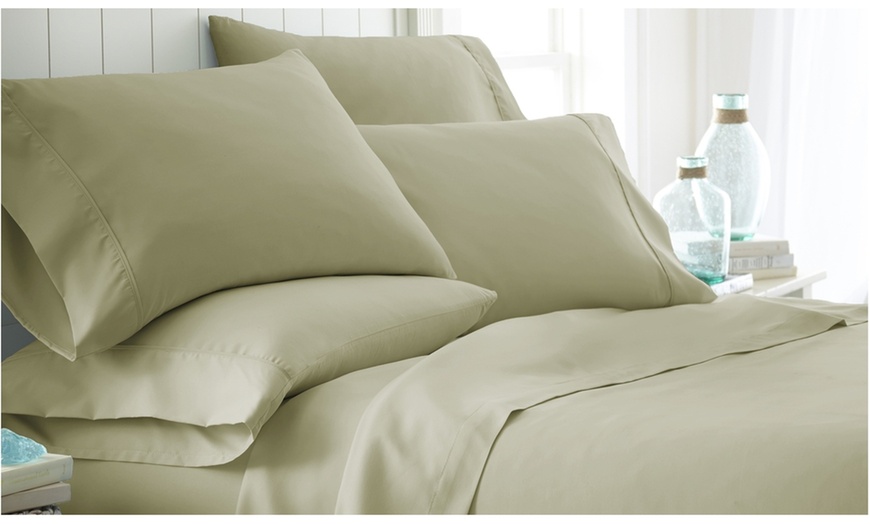 Image 2: Bamboo Softness Luxury 6 Piece Softest Bed Sheet Set
