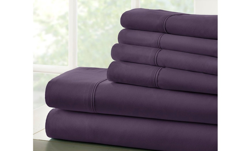Image 7: Bamboo Softness Luxury 6 Piece Softest Bed Sheet Set