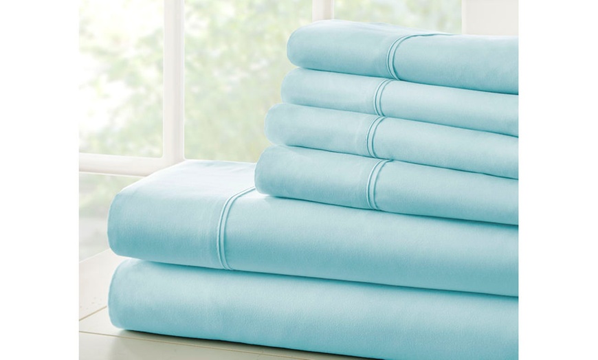 Image 19: Bamboo Softness Luxury 6 Piece Softest Bed Sheet Set