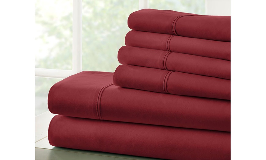 Image 21: Bamboo Softness Luxury 6 Piece Softest Bed Sheet Set