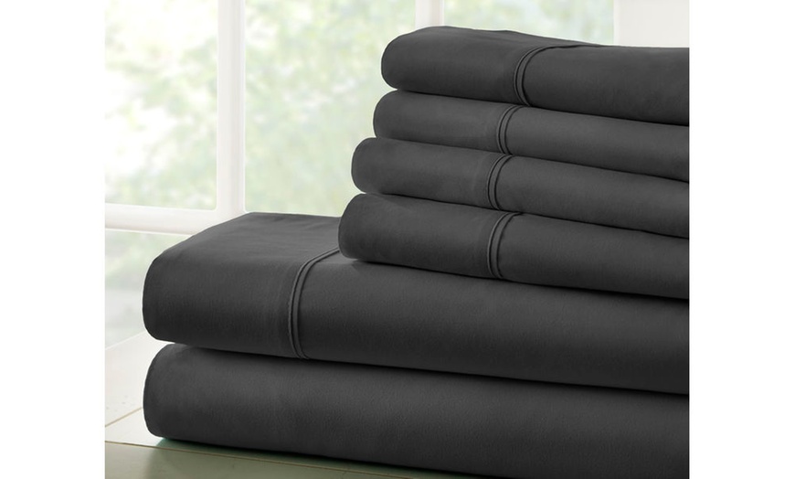 Image 29: Bamboo Softness Luxury 6 Piece Softest Bed Sheet Set