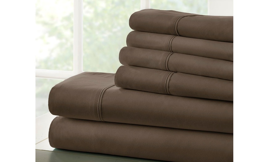 Image 33: Bamboo Softness Luxury 6 Piece Softest Bed Sheet Set