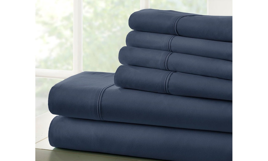 Image 35: Bamboo Softness Luxury 6 Piece Softest Bed Sheet Set