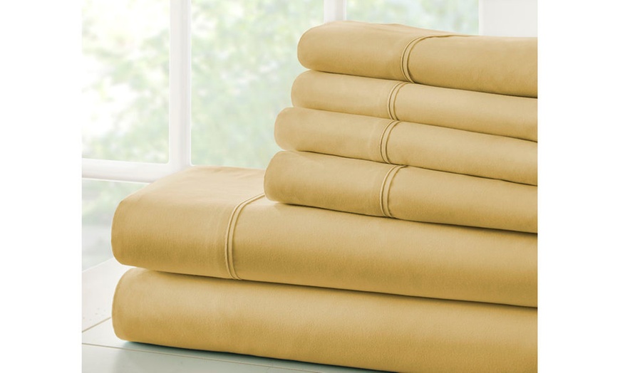 Image 47: Bamboo Softness Luxury 6 Piece Softest Bed Sheet Set