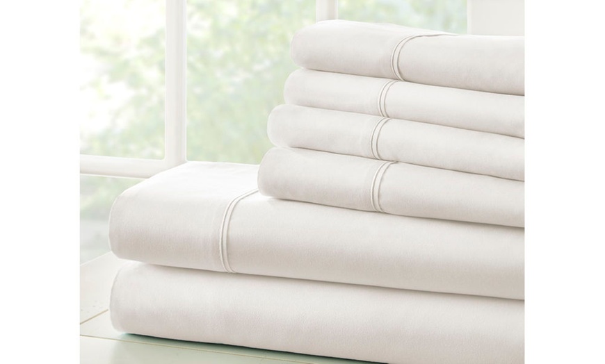 Image 105: Bamboo Softness Luxury 6 Piece Softest Bed Sheet Set