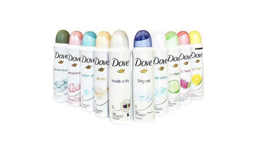 Image 1: 10-Pack Dove Antiperspirant Spray Deodorant For Women