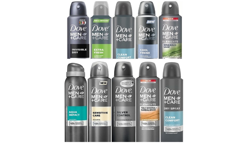 Image 2: 10-Pack Dove Antiperspirant Spray Deodorant For Men