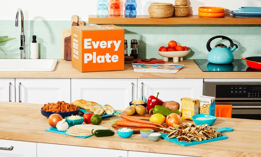 Image 1: Up to 60% Off Everyday, Quick-Prep Meal Kits from EveryPlate