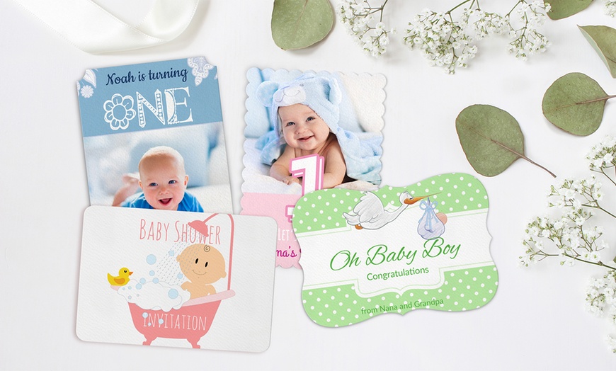 Image 2: Up to 85% Off Personalized Flat Greeting Cards from Printerpix