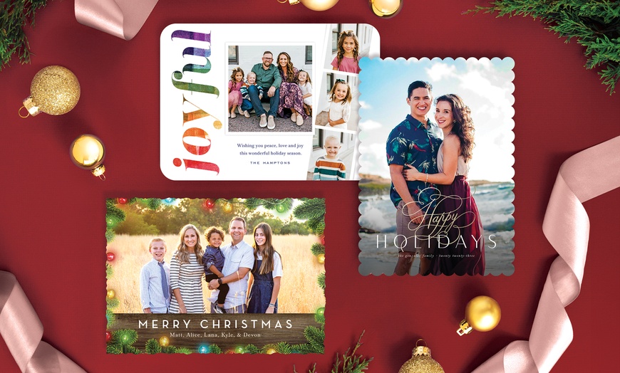 Image 3: Up to 76% Off Custom Holiday Photo Cards    