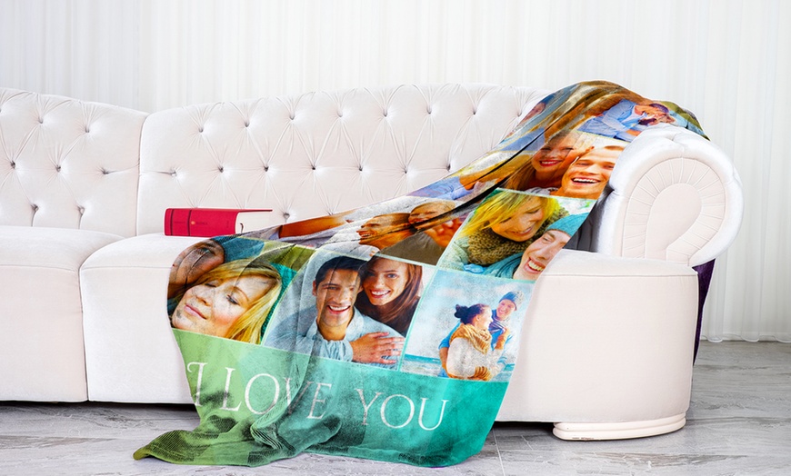 Image 1: Up to 89% Off Personalized Photo Blankets from ✰ Printerpix ✰